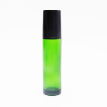 10ml green roll on bottle perfume roller bottle with black plastic cap RO-255S